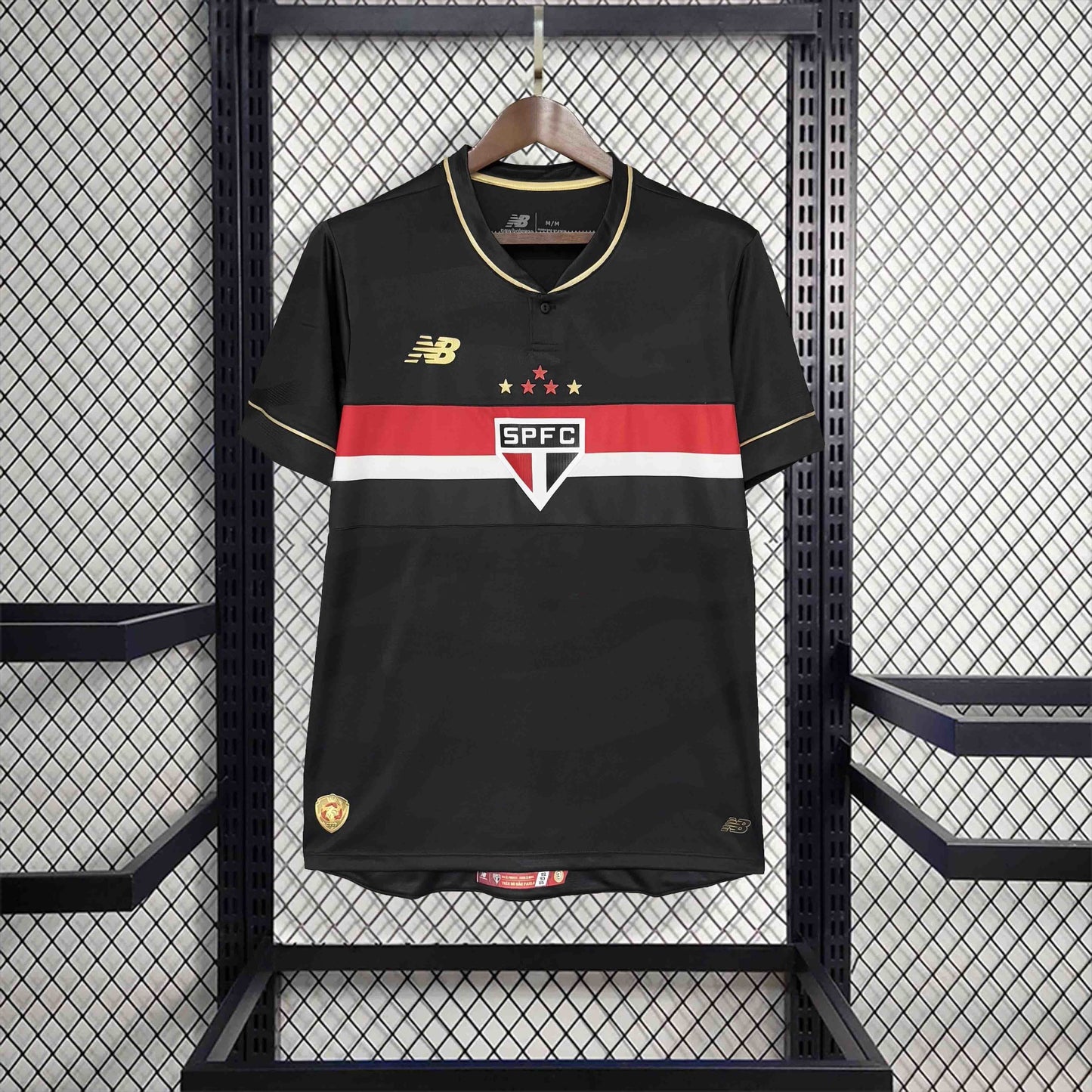 Camisola São Paulo FC 2025-26 Alternativa Preta Lisa Versão Adepto