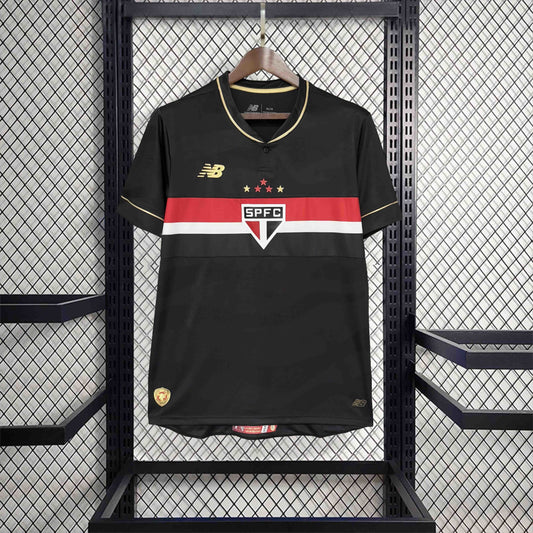 Camisola São Paulo FC 2025-26 Alternativa Preta Lisa Versão Adepto