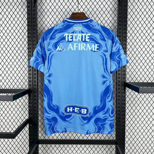 Camisola Tigres 2025-26 Alternativa Azul Versão Adepto