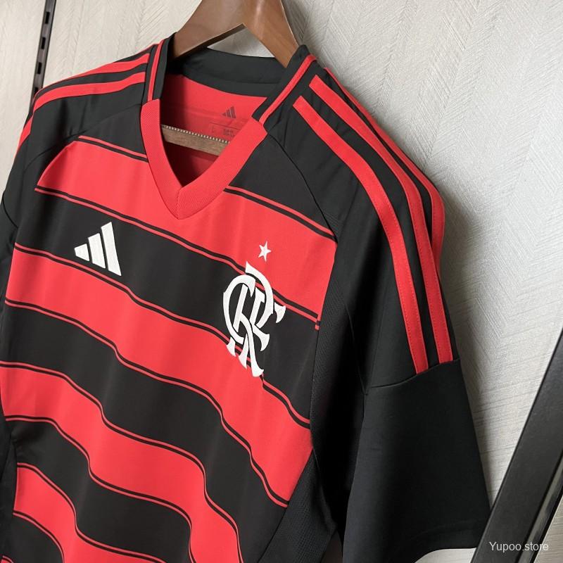 Camisola CR Flamengo 2025-26 Principal Lisa Versão Adepto
