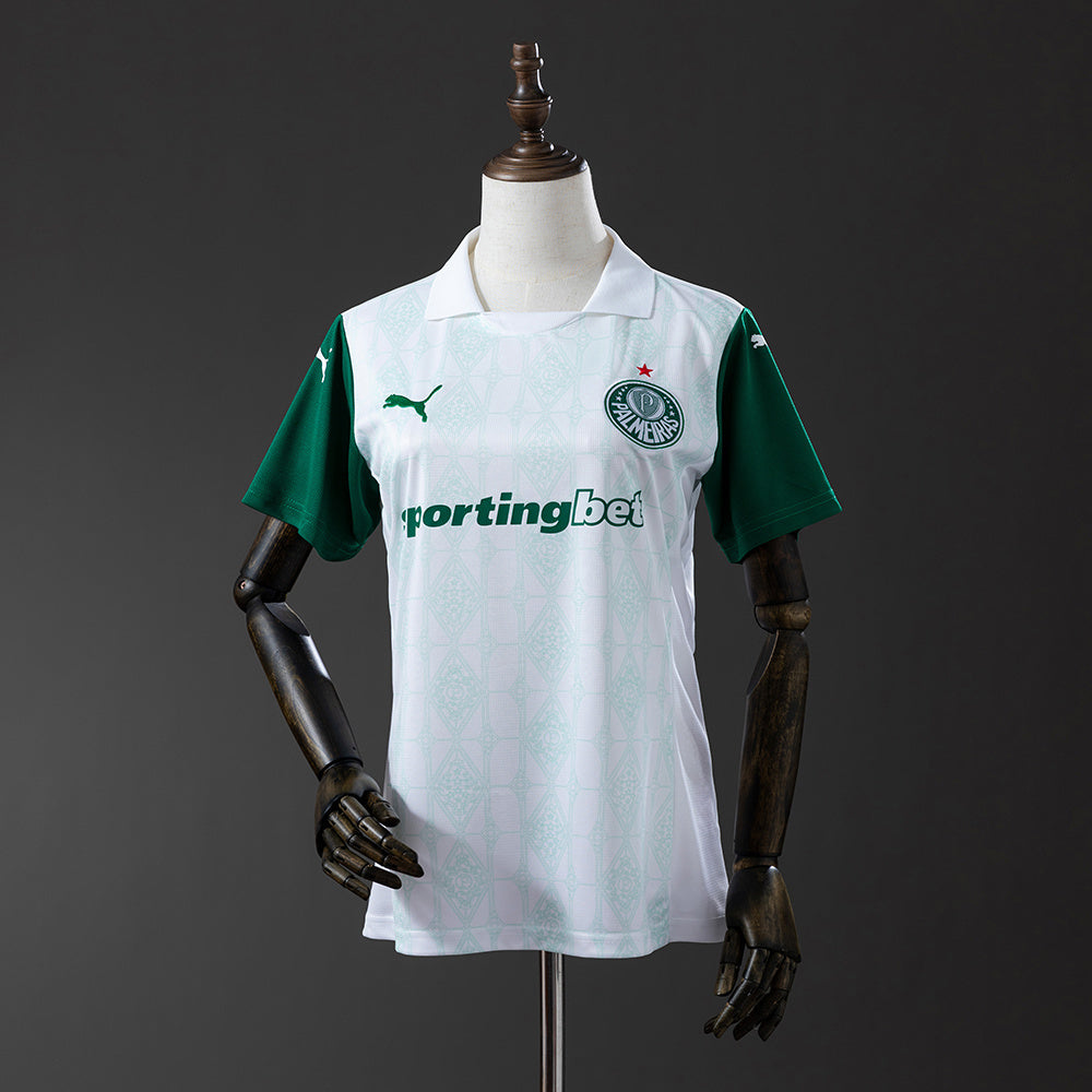 Camisola SE Palmeiras 2025-26 Alternativa Branca Versão Mulher