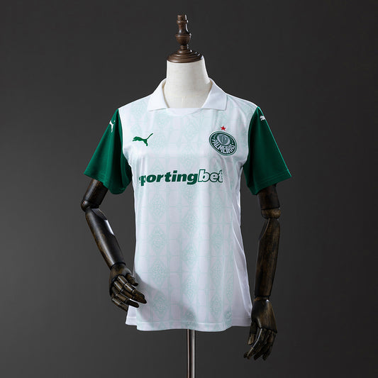 Camisola SE Palmeiras 2025-26 Alternativa Branca Versão Mulher