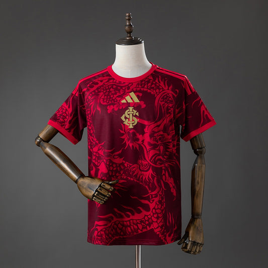 Camisola SC Internacional 2026-27 Alternativa Vermelha Lisa Versão Adepto