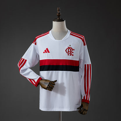 Camisola Manga Comprida CR Flamengo 2026-27 Alternativa Branca Versão Adepto