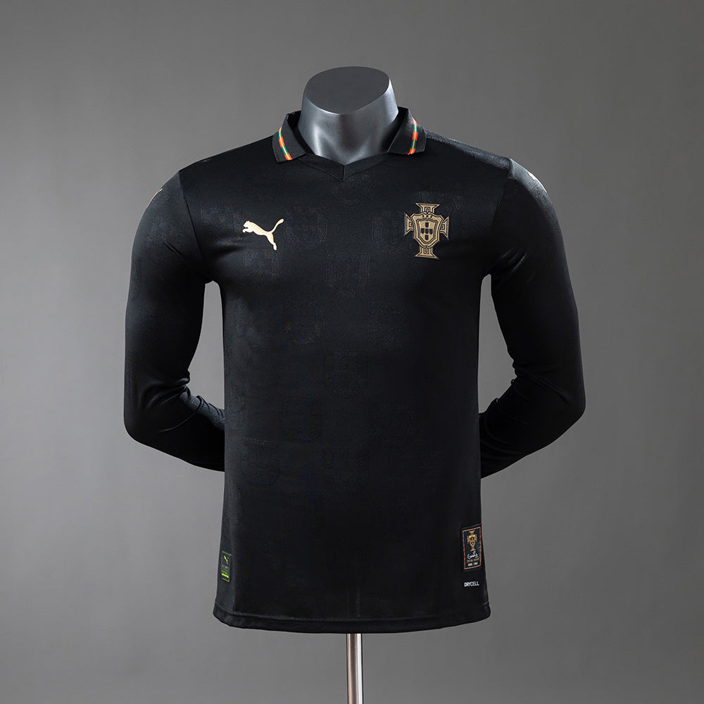 Camisola Manga Comprida Portugal 2026 Edição Pantera-Negra Eusebio Versão Jogador