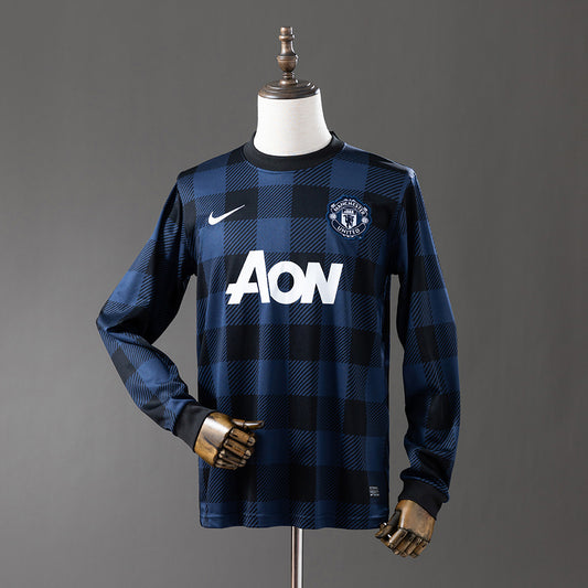 Camisola Manga Comprida M-UNITED 2013-14 Alternativa Azul Versão Adepto