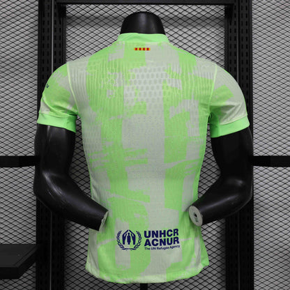 Camisola FC Barcelona 2024-25 Alternativa Verde Versão Jogador