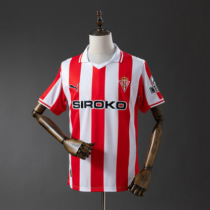 Camisola Real Sporting de Gijón 2025-26 Principal Versão Adepto