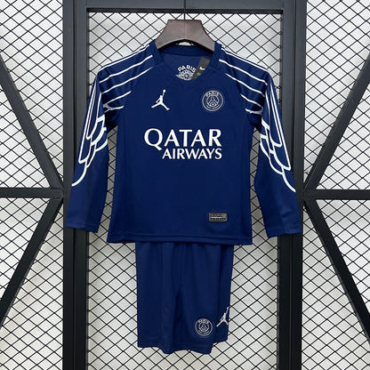 Kit Criança Manga Comprida FC Paris Saint-Germain 2024-25 Alternativo