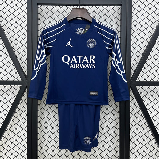 Kit Criança Manga Comprida FC Paris Saint-Germain 2024-25 Alternativo