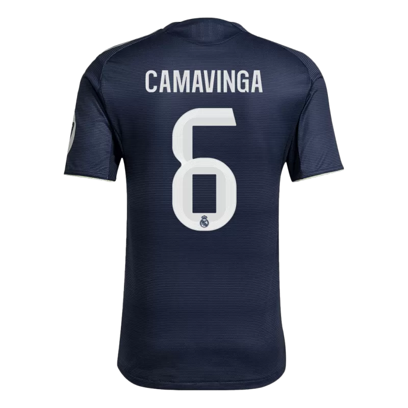 Camisola Real Madrid CF 2025-26 Alternativa Azul Escura Versão Adepto CAMAVINGA #6