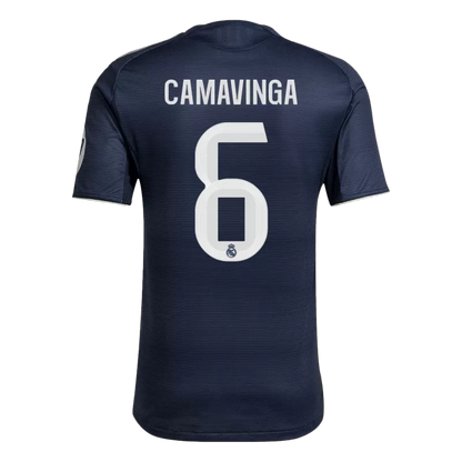 Camisola Real Madrid CF 2025-26 Alternativa Azul Escura Versão Adepto CAMAVINGA #6