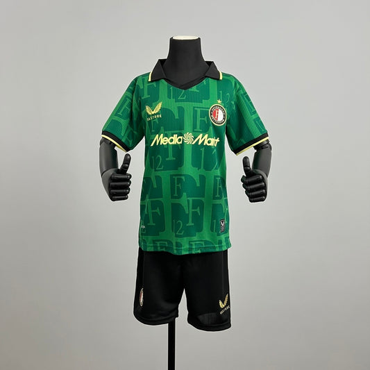 Kit Criança Feyenoord 2025-26 Alternativo
