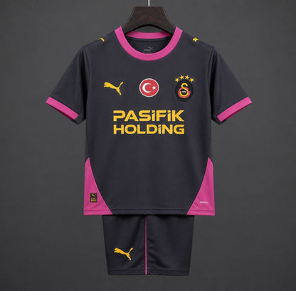 Kit Criança Galatasaray 2026-27 Alternativo Preto
