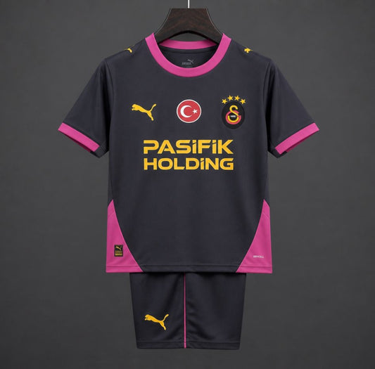 Kit Criança Galatasaray 2026-27 Alternativo Preto