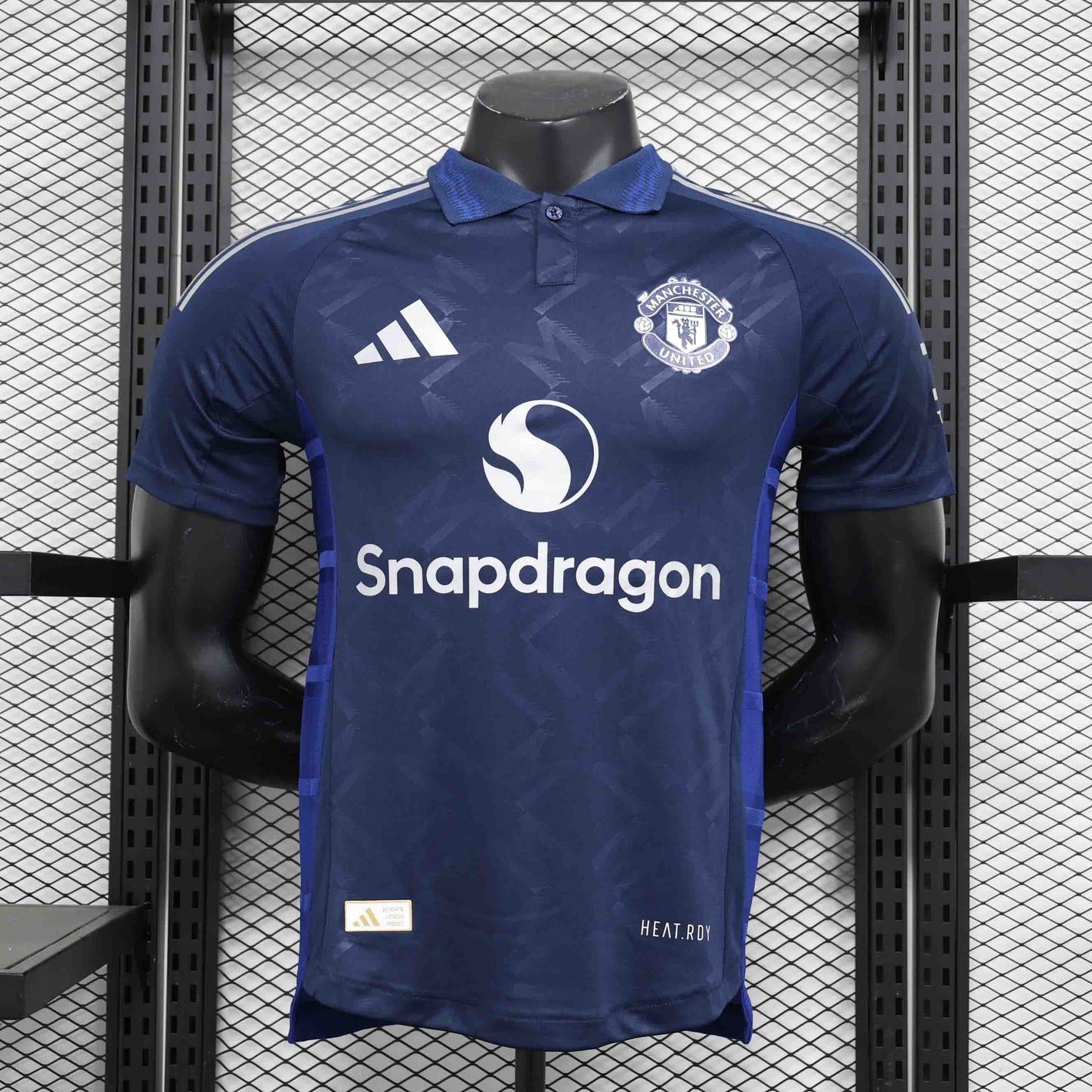 Camisola M-United 2024-25 Alternativa Azul Versão Jogador