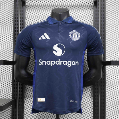 Camisola M-United 2024-25 Alternativa Azul Versão Jogador