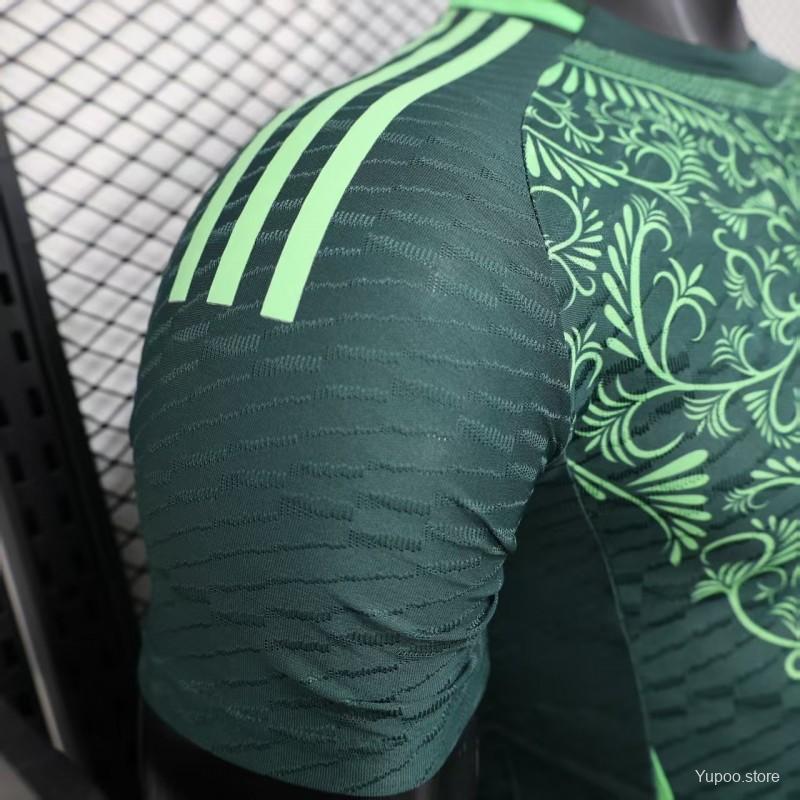 Camisola Argelia 2024 Alternativa Verde Versão Jogador