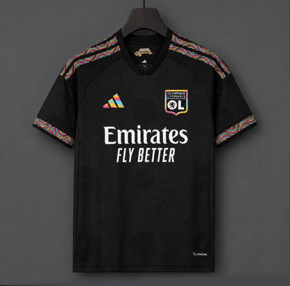 Camisola Olympique Lyon 2026-27 Alternativa Preta Versão Adepto