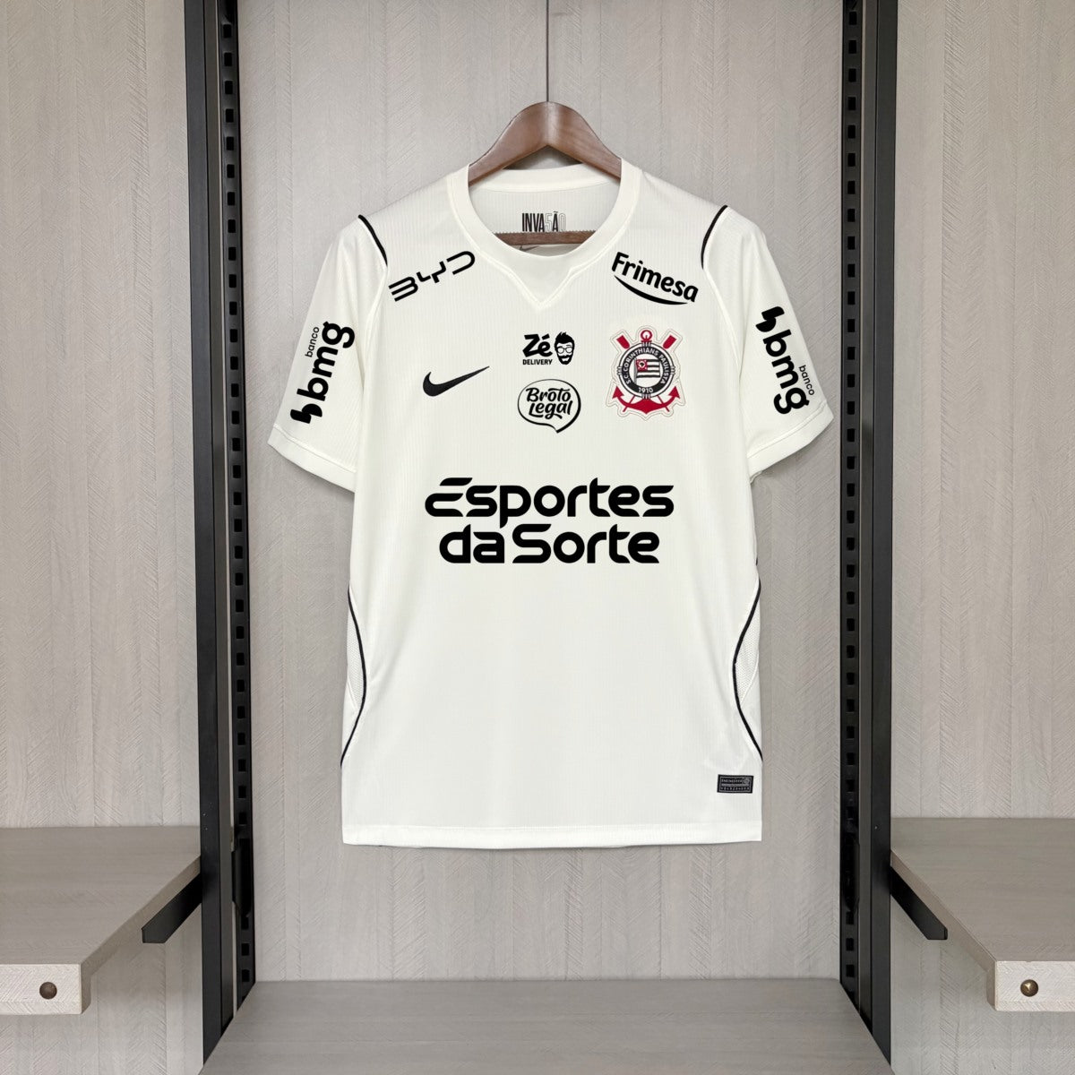 Camisola SC Corinthians 2026-27 Principal Versão Adepto Todos Patrocinadores