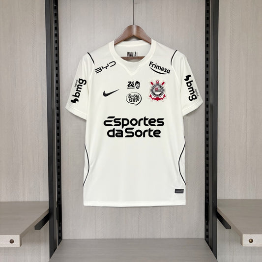 Camisola SC Corinthians 2026-27 Principal Versão Adepto Todos Patrocinadores