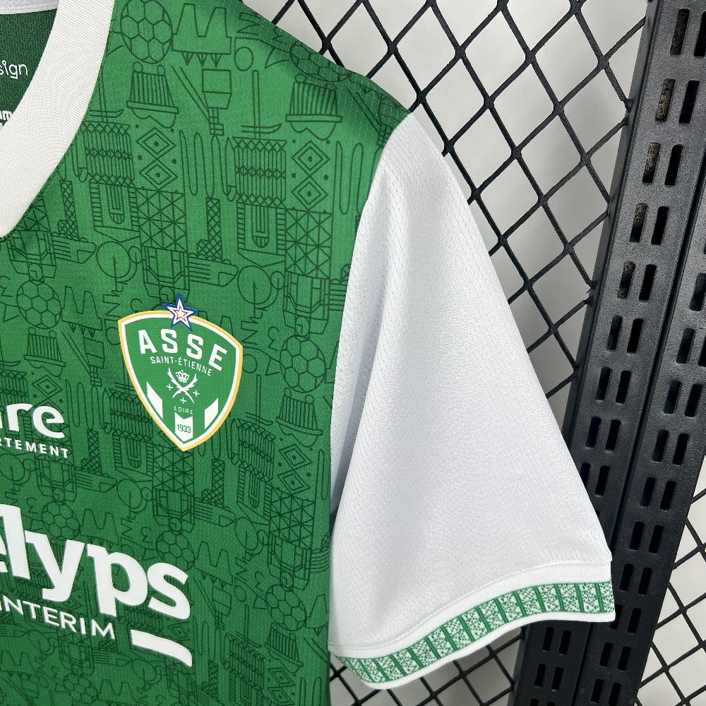 Camisola AS Saint-Etienne 2025-26 Principal Versão Adepto