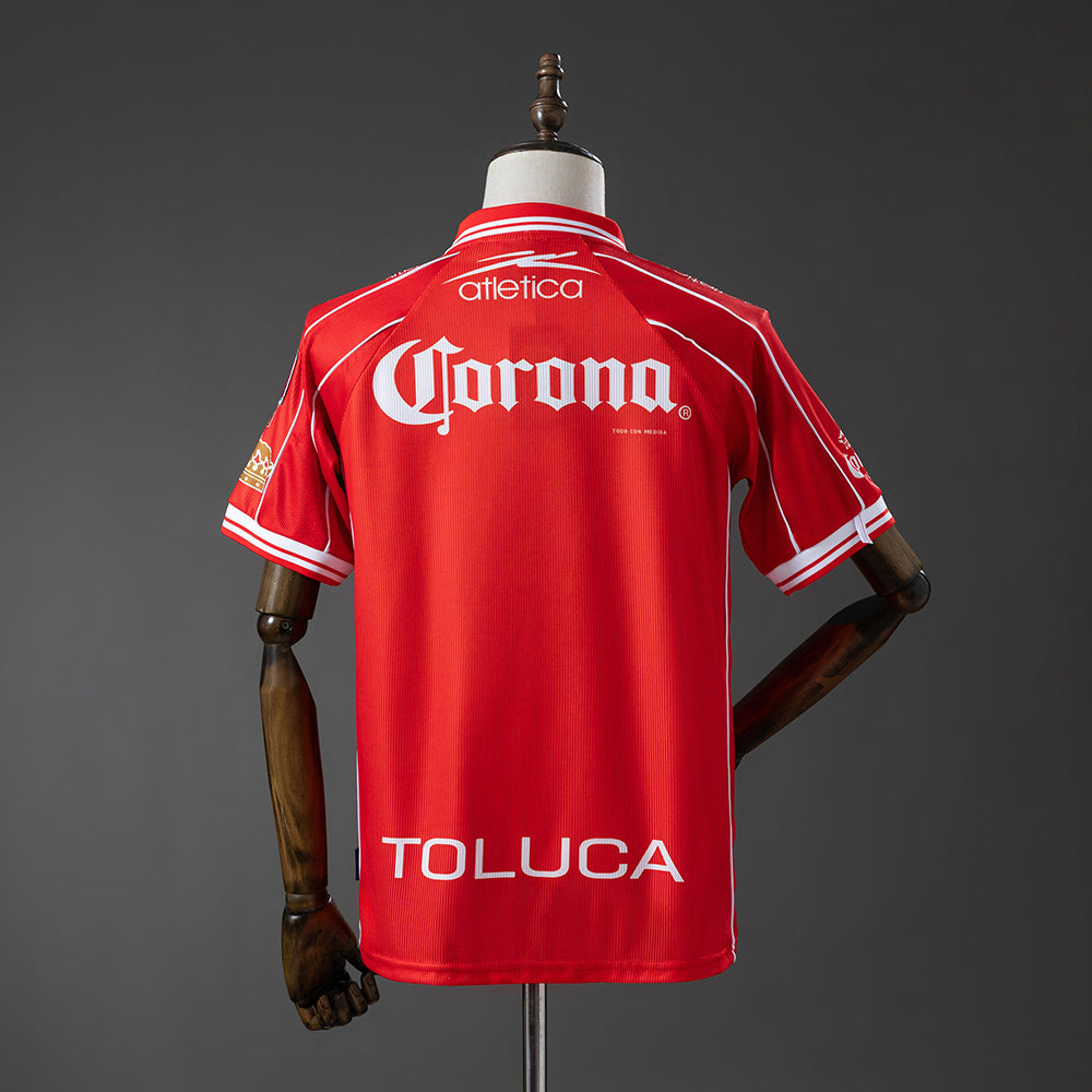 Camisola Deportivo Toluca 1999-00 Principal Versão Adepto