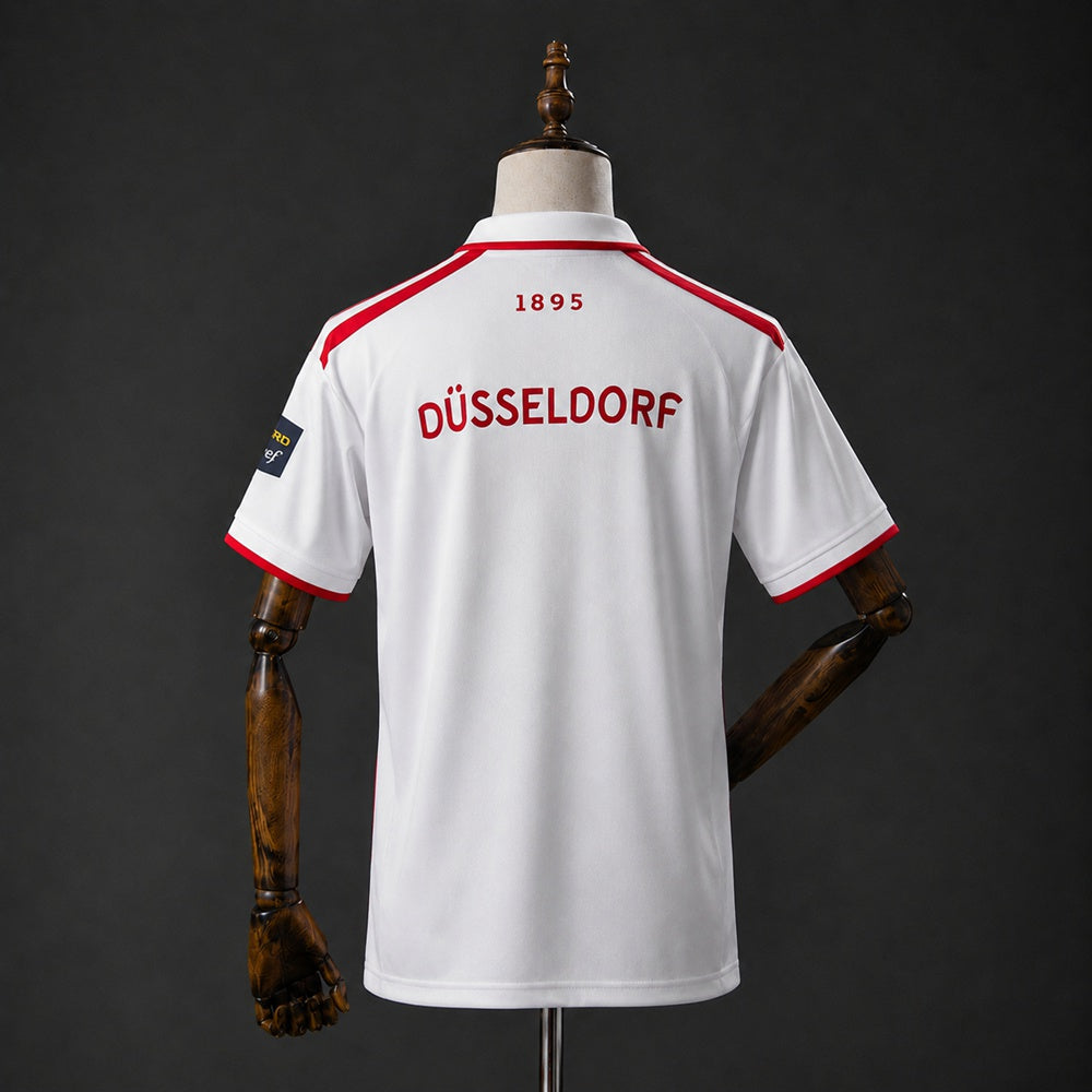 Camisola Fortuna Dusseldorf 95 2026-27 Alternativa Branca Versão Adepto