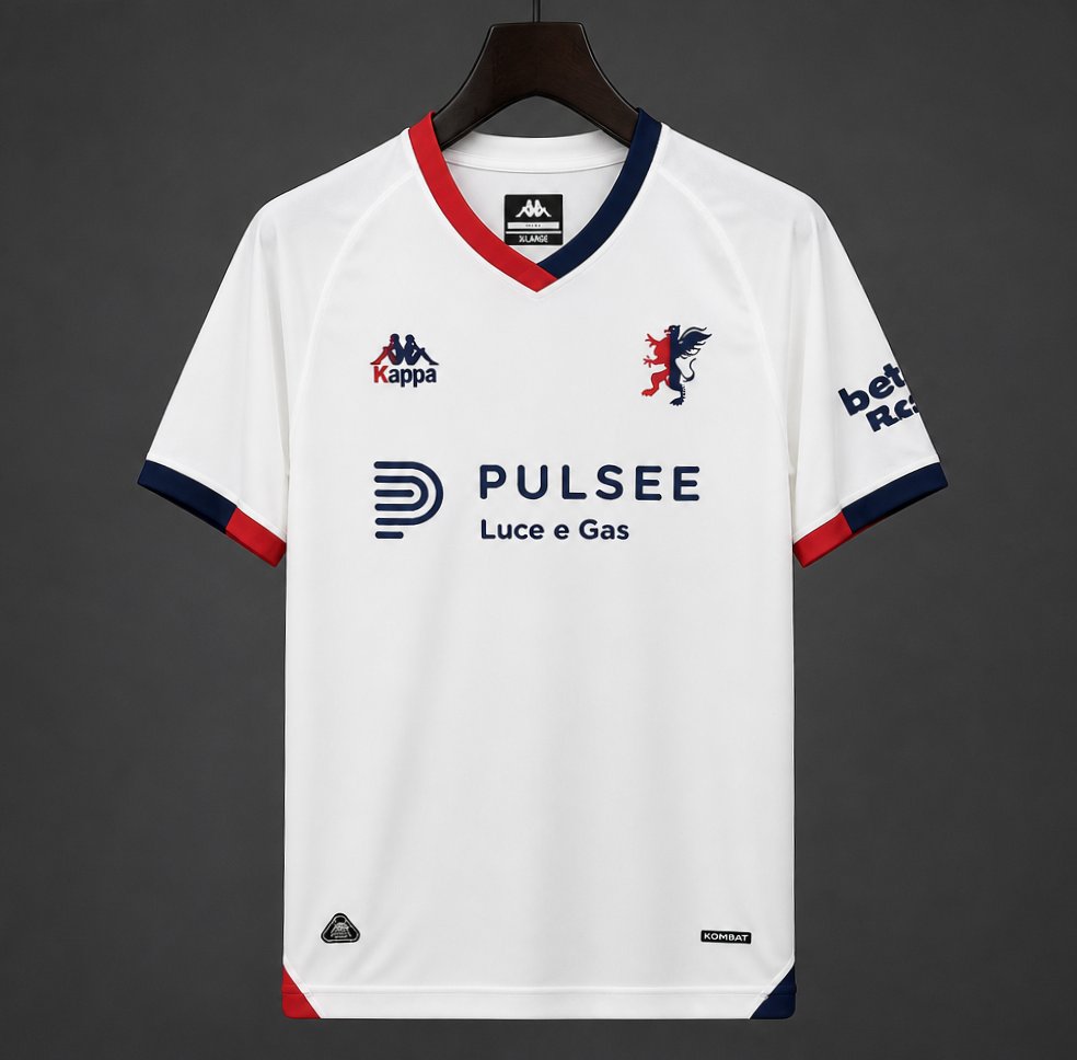 Camisola Genova 2026-27 Alternativa Branca Versão Adepto