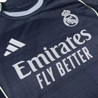 Camisola Manga Comprida Real Madrid CF 2025-26 Alternativa Azul Escura Versão Adepto