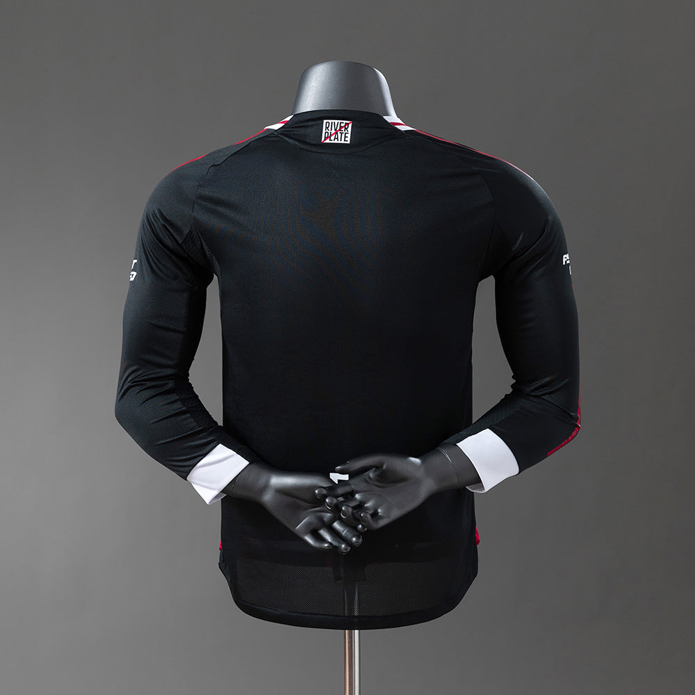 Camisola Manga Comprida CA River Plate 2025-26 Alternativa Riscas CWC Versão Jogador