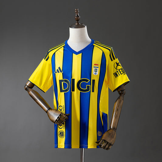 Camisola Real Oviedo 2025-26 Alternativa Amarela Versão Adepto