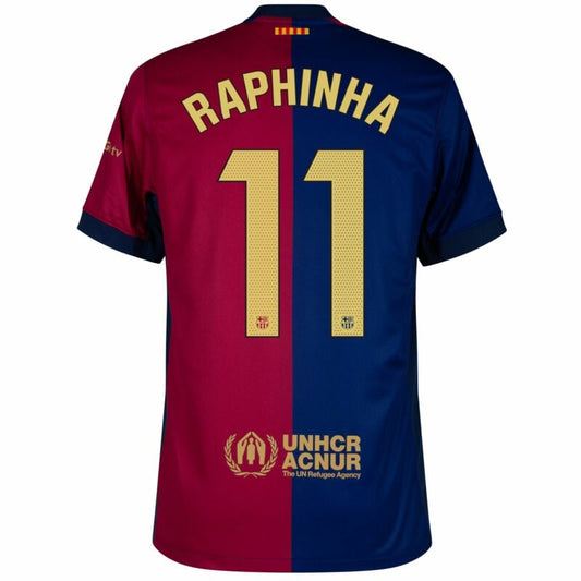 Camisola FC Barcelona 2024-25 Principal Versão Adepto RAPHINHA #11