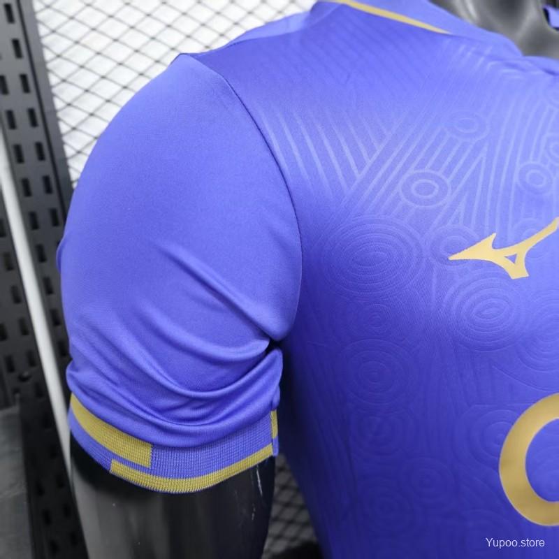 Camisola AS Monaco 2025-26 Alternativa Azul Versão Jogador