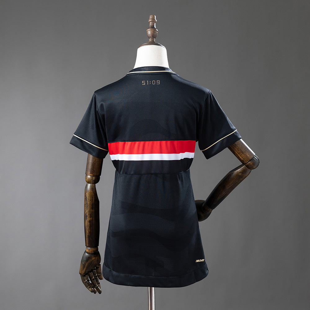 Camisola São Paulo FC 2025-26 Alternativa Preta Lisa Versão Mulher
