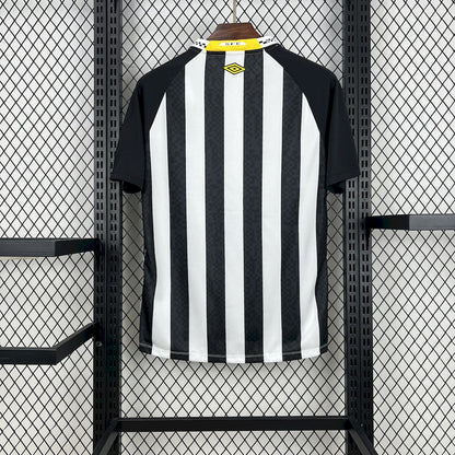 Camisola Santos FC 2025-26 Alternativa Preta/Branca Versão Adepto