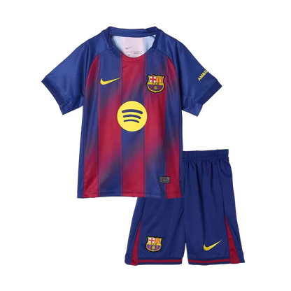 Kit Criança FC Barcelona 2025-26 Principal LAMINE YAMAL #10 (Entrega Imediata)