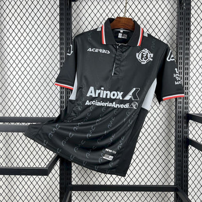 Camisola US Cremonese 2025-26 Alternativa Preta Versão Adepto