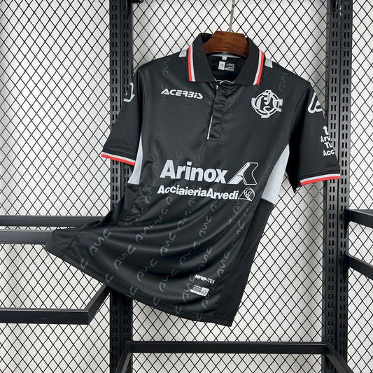 Camisola US Cremonese 2025-26 Alternativa Preta Versão Adepto