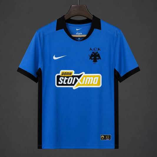 Camisola AEK Atenas 2026-27 Alternativa Azul Versão Adepto