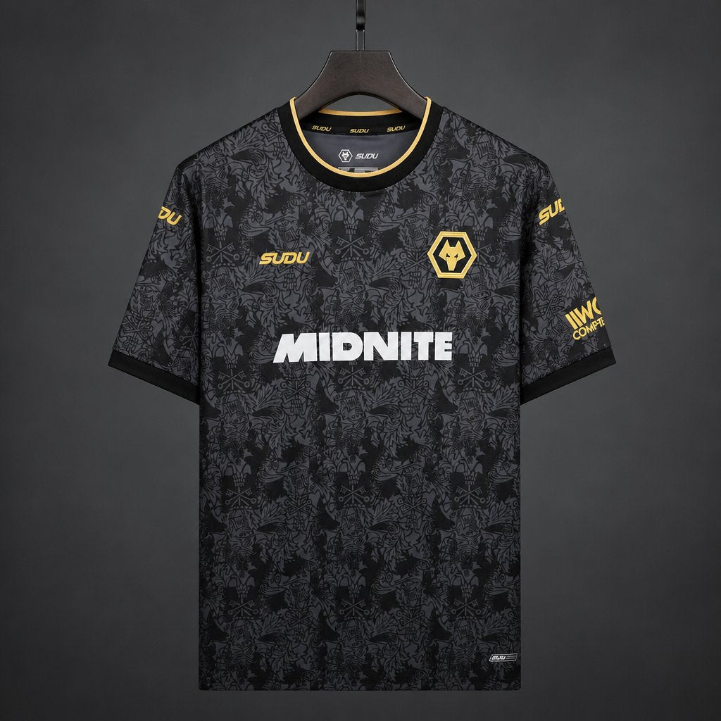 Camisola WOL 2026-27 Alternativa Preta Versão Adepto