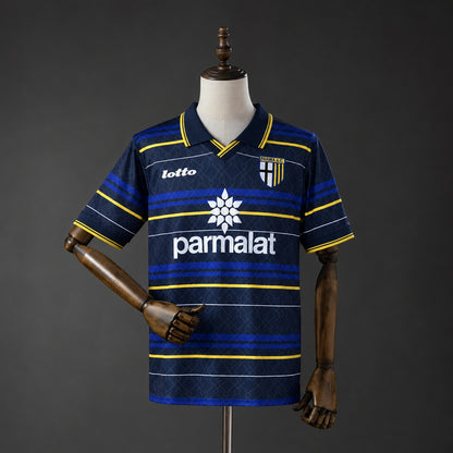 Camisola Parma Calcio 1998-99 Alternativa Azul Versão Adepto