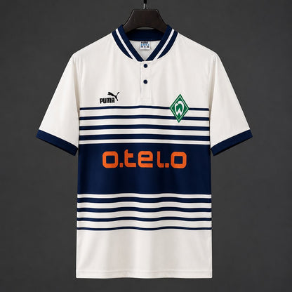 Camisola Werder Bremen 1997-98 Alternativa Branca Versão Adepto
