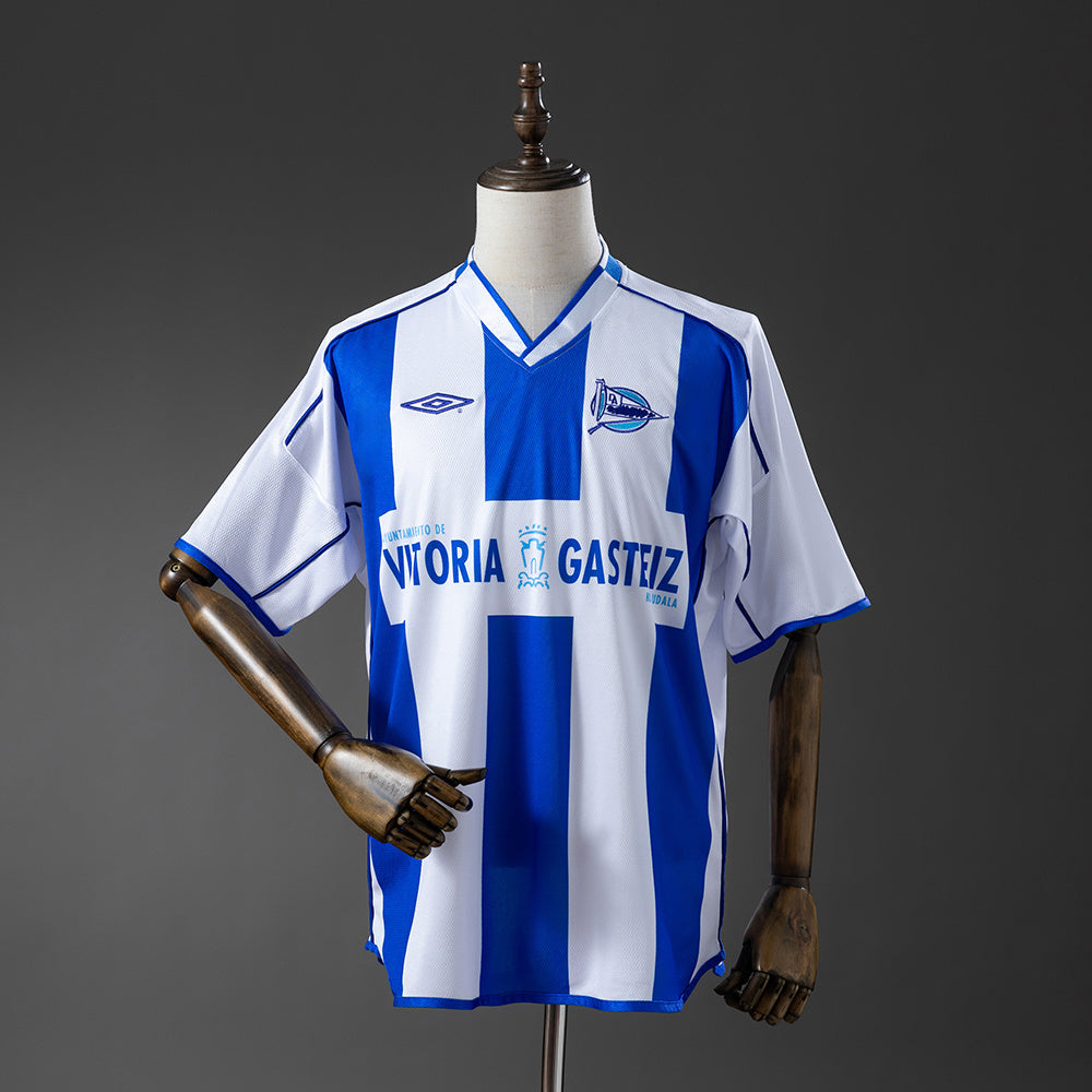 Camisola Deportivo Alaves 2003-04 Principal Versão Adepto