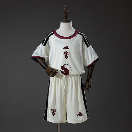 Kit Criança M-UNITED 2026-27 Alternativo Branco