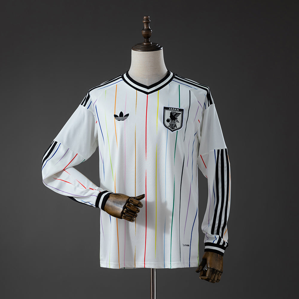 Camisola Manga Comprida Japão 2026 Alternativa Branca Versão Adepto