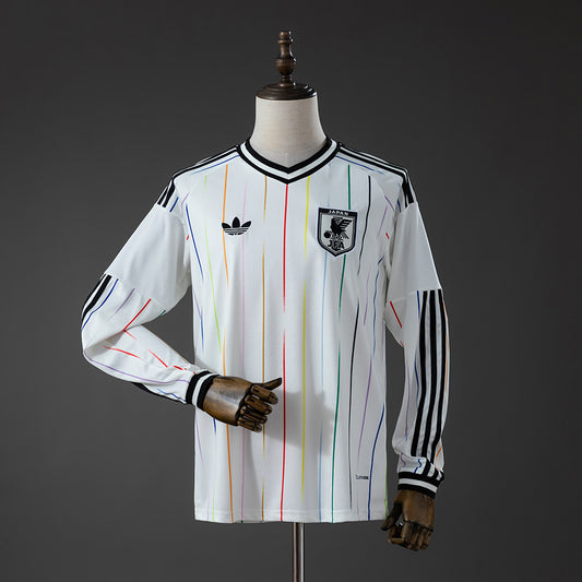 Camisola Manga Comprida Japão 2026 Alternativa Branca Versão Adepto