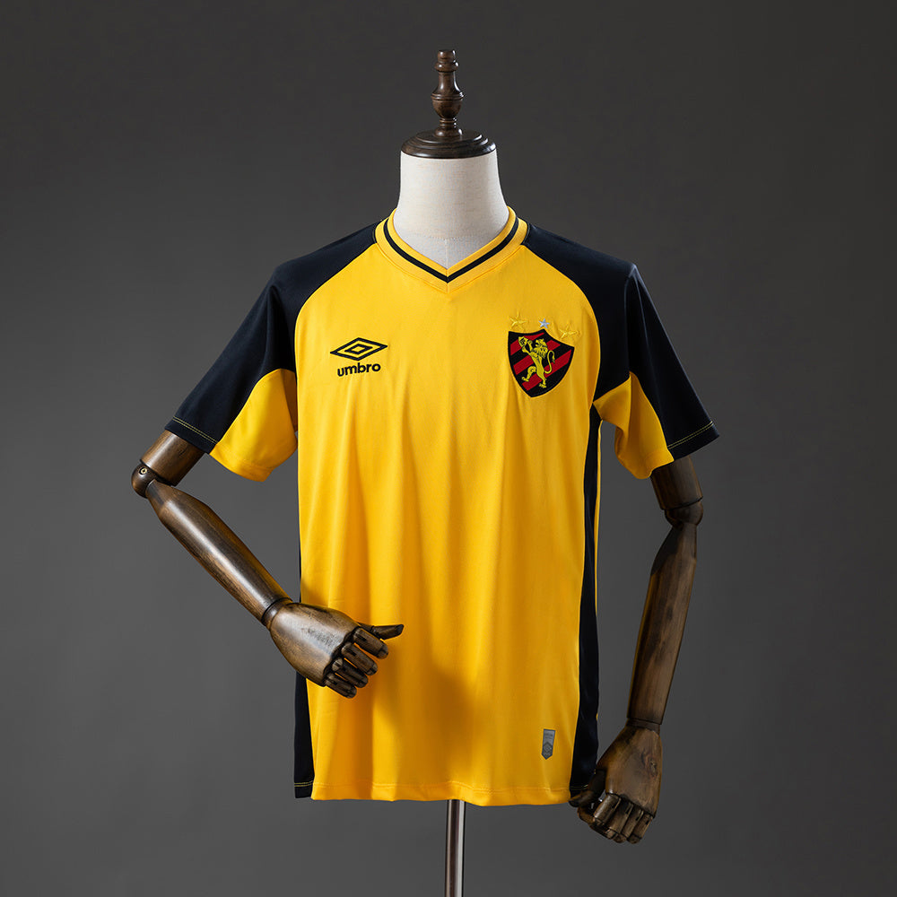 Camisola SC Recife 2025-26 Alternativa Amarela Lisa Versão Adepto