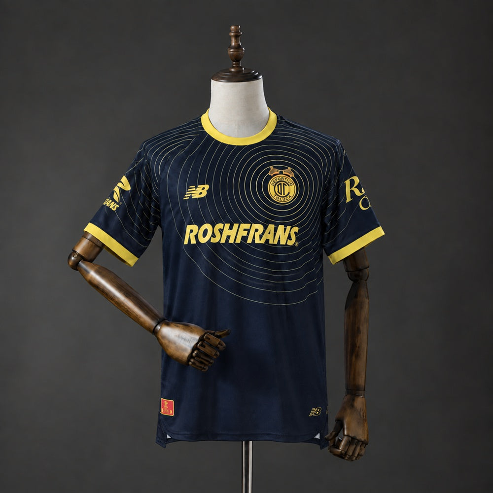 Camisola Deportivo Toluca 2026-27 Alternativa Preta Versão Adepto