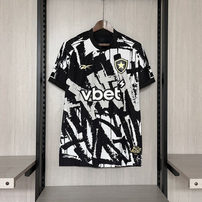 Camisola Botafogo-RJ 2025-26 Alternativa Preta/Branca Versão Adepto